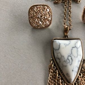 Necklace and earrings